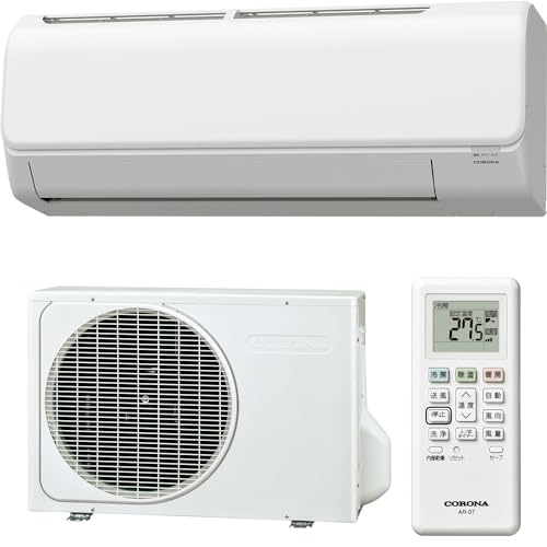 CORONA(コロナ) エアコン Relala 冷房専用 14畳 室内機室外機セット 風向き調節機能 RC-V4024R(W)